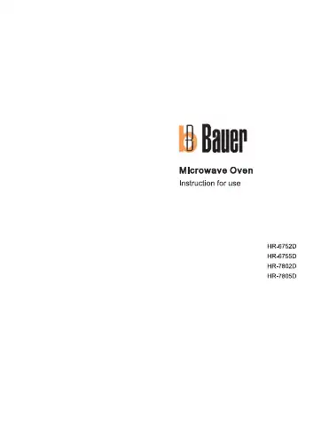 Haier Bauer HR-6752D Instructions For Use Manual first page preview