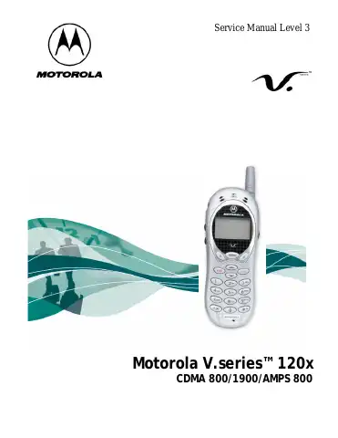 Motorola V120x Instruction Manual first page preview