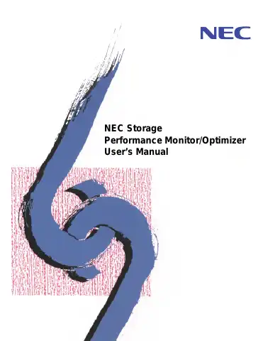 NEC Storage Performance Monitor/Optimizer User Manual first page preview