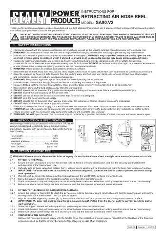Sealey SA90.V2 Instructions Manual first page preview