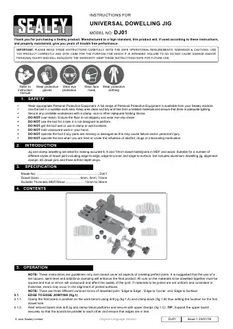 Sealey DJ01 Instructions Manual first page preview