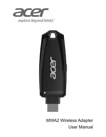 Acer MWA2 User Manual first page preview