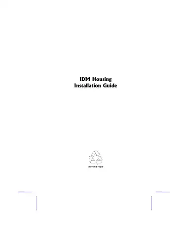 Acer IDM2 Installation Manual first page preview