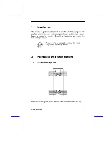 Acer IDUR Installation Manual first page preview