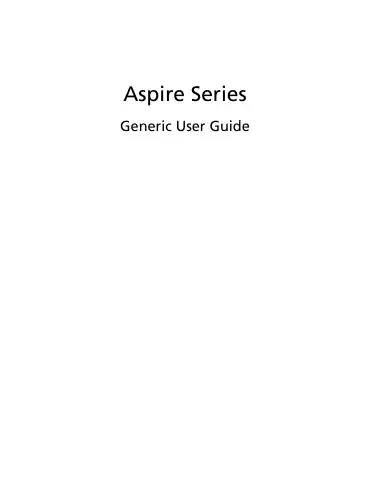 Acer Aspire 7540 User Manual first page preview