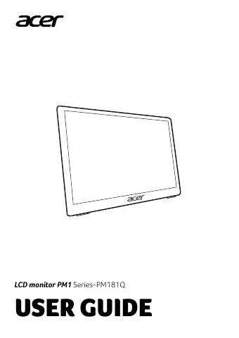 Acer PM1 Series User Manual first page preview