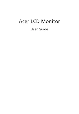 Acer S Series User Manual first page preview