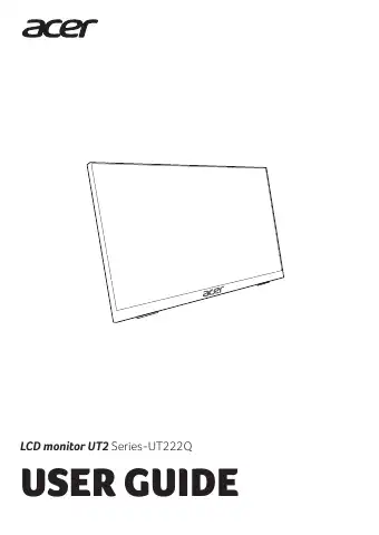 Acer UT2 Series User Manual first page preview