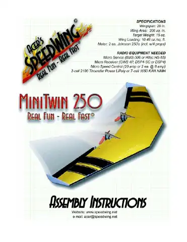 Acer SpeedWing MiniTwin 250 Assembly Instructions Manual first page preview