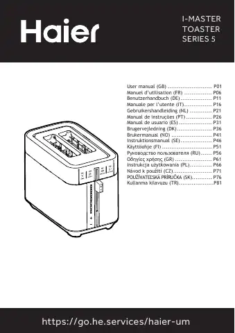 Haier I-MASTER 5 Series User Manual first page preview