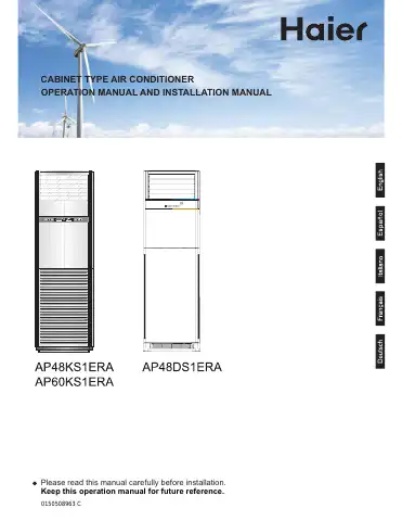 Haier AP48DS1ERA Operation Manual And Installation Manual first page preview