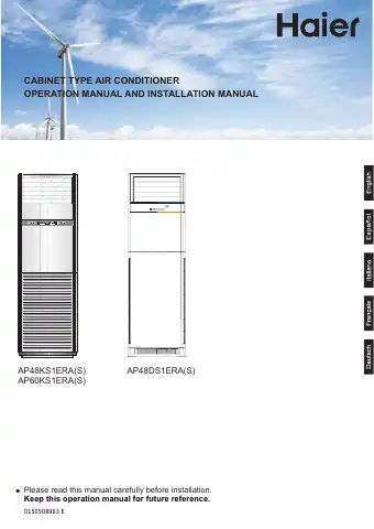 Haier AP48KS1ERA(S) Operation Manual And Installation Manual first page preview