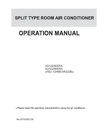 Haier HSU-12HM03-R2 Operation Manual first page preview