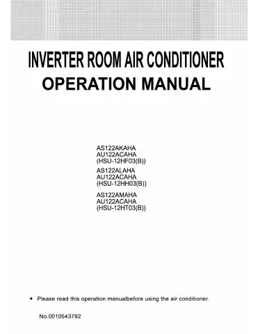 Haier AS122AKAHA Operation Manual first page preview