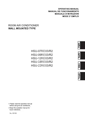 Haier HSU-07RE03/R2 Operating Manual first page preview