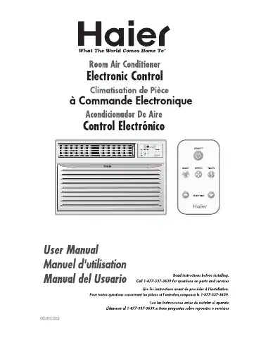 Haier ESA3063 User Manual first page preview