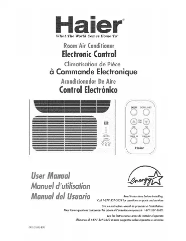 Haier ESA3053 User Manual first page preview