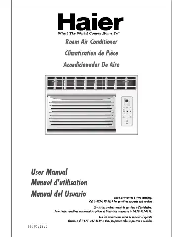 Haier ESA3055 User Manual first page preview