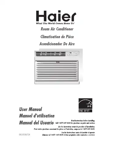 Haier ESA3065 User Manual first page preview