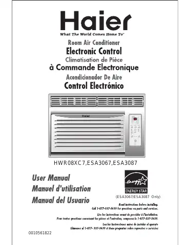 Haier ESA3067 User Manual first page preview