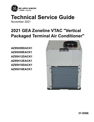 Haier GE AZ95H09DACK1 Technical Service Manual first page preview