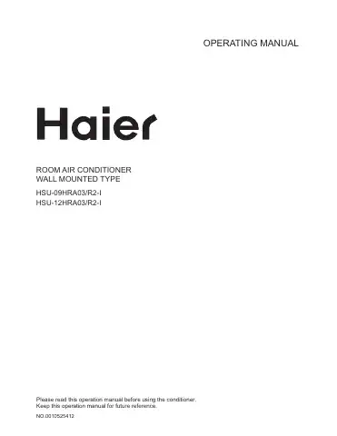 Haier HSU-09HRA03 Operating Manual first page preview
