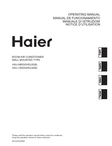Haier HSU-12RD03 Operating Manual first page preview
