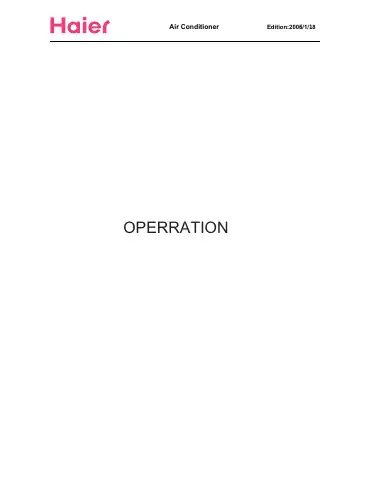 Haier HSU-14RU13 Operation Manual first page preview