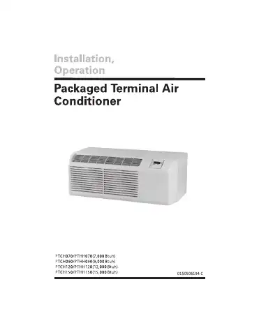 Haier PTCH070 Installation & Operation Manual first page preview