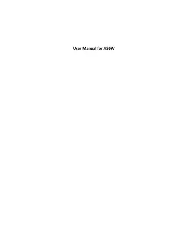 Haier A56W User Manual first page preview