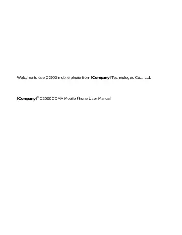 Haier C2000 User Manual first page preview