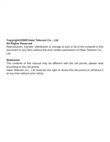 Haier C5100 User Manual first page preview