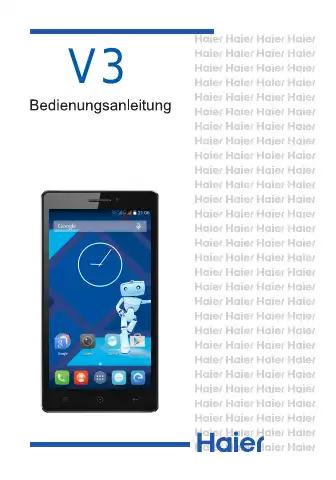 Haier V3 User Manual first page preview