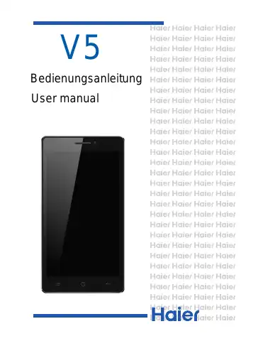 Haier V5 User Manual first page preview