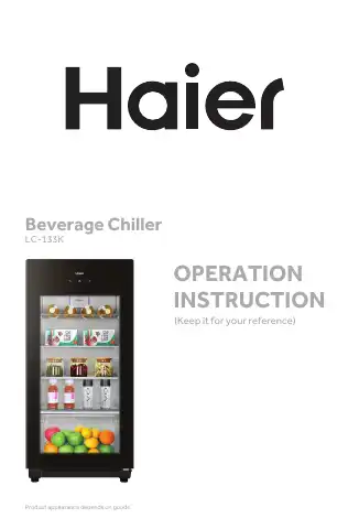 Haier LC-133K Operation Instruction Manual first page preview