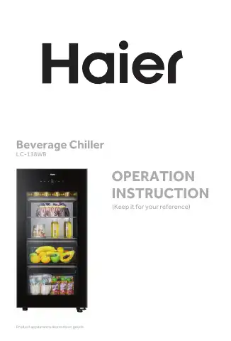 Haier LC-138WB Operation Instruction Manual first page preview