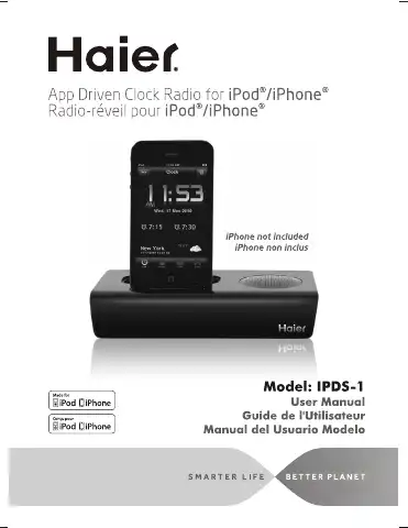 Haier IPDS-1 User Manual first page preview