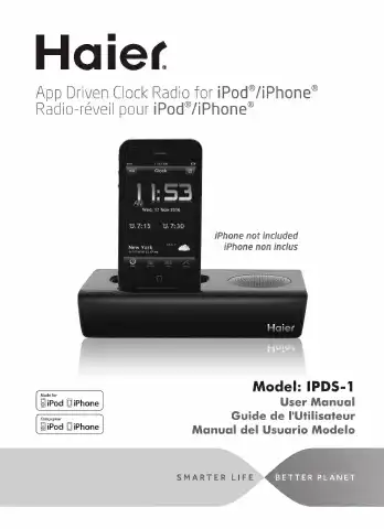 Haier IPDS-1 User Manual first page preview