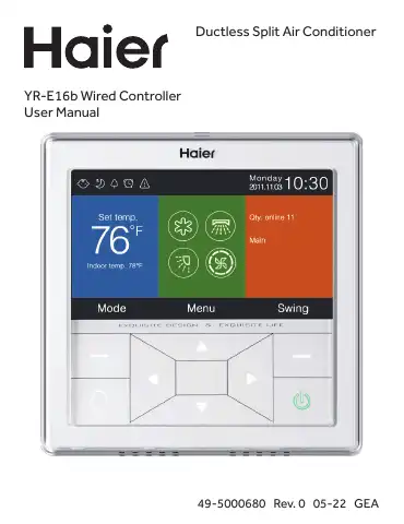Haier YR-E16b User Manual first page preview