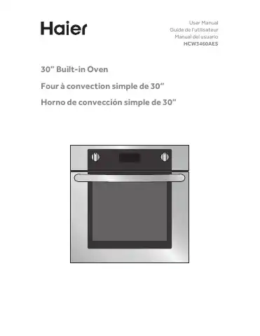 Haier HCW3460AES User Manual first page preview