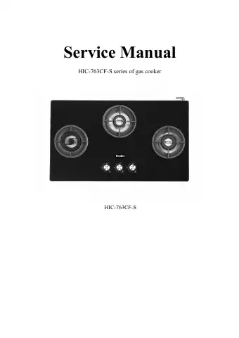 Haier HIC-763CF-S Service Manual first page preview