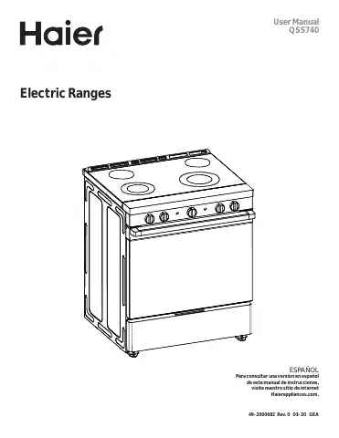 Haier QSS740 User Manual first page preview