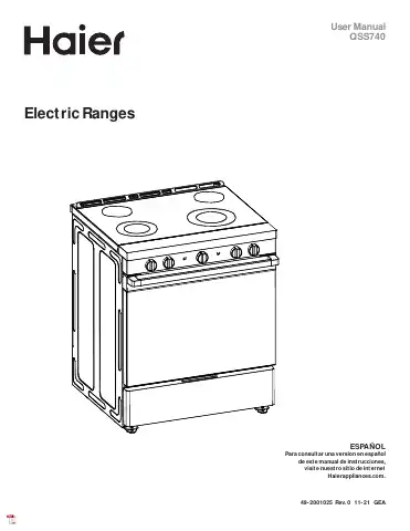 Haier QSS740 User Manual first page preview