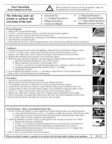 Haier HGRA201AAWW Conversion Instructions first page preview