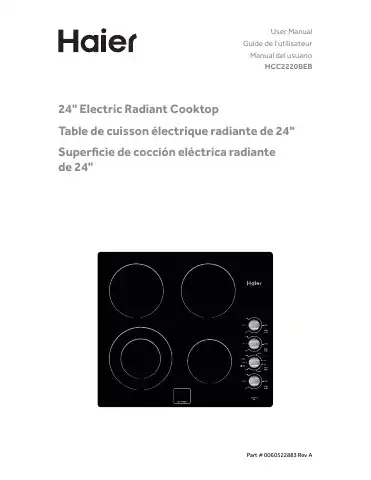 Haier HCC2220BEB User Manual first page preview