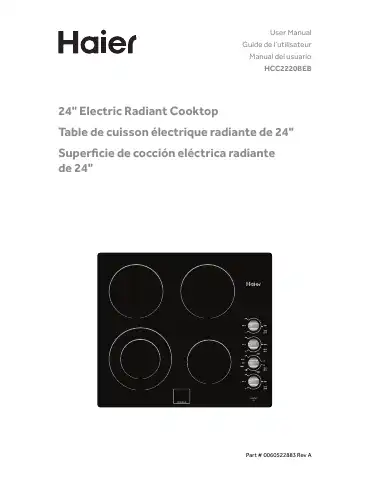 Haier HCC2220BEB User Manual first page preview