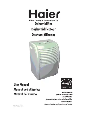 Haier HD Series User Manual first page preview