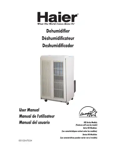 Haier HD451E - 10-03 Manual first page preview