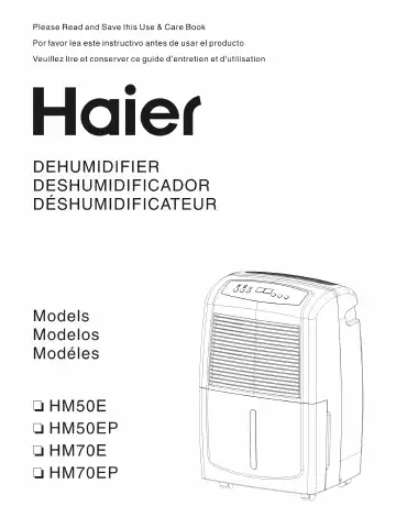 Haier HM50E Use & Care Manual first page preview