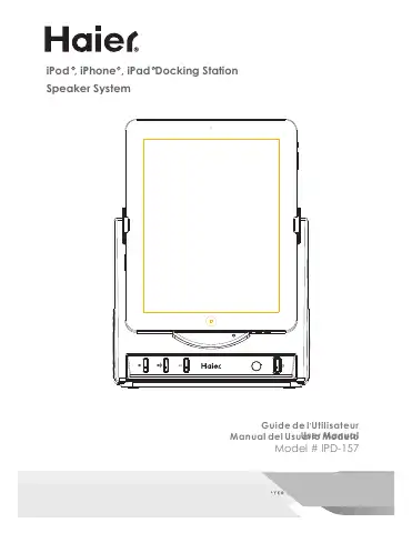 Haier IPD-157W User Manual first page preview